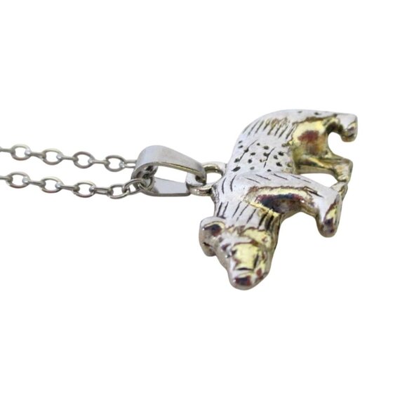 New Bear Pendant Necklace With 18" Chain Nature Wildlife Animal Gift - Picture 4 of 5